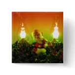 Retro Santa and Bubble Lights Button