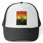 Retro Santa and Bubble Lights Mesh Hats