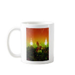 Retro Santa and Bubble Lights Coffee Mug