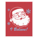 Retro Santa Believe Personalized Invitation