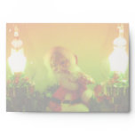 Retro Santa Bubble Lights Matching Card 2 Envelope