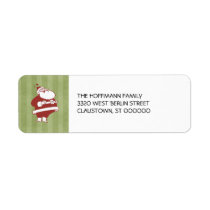 Retro Santa Christmas Return Address Labels
