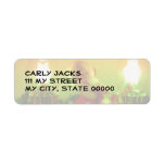Retro Santa Claus and Bubble Lights Return Address Labels