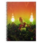 Retro Santa Claus and Bubble Lights