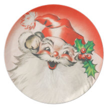 Retro Santa Kids Plate