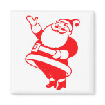 Retro Santa magnets