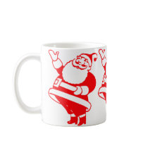Retro Santa mugs by grnidlady Retro Santa mugs