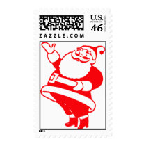 Retro Santa Stamps