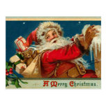 Retro Santa Postcard
