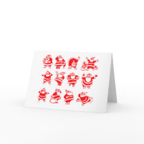 Retro Santas cards