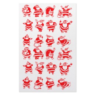 Retro Santas Craft Paper stationery