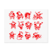 Retro Santas postcards