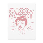 Retro Sassy Attitude postcards