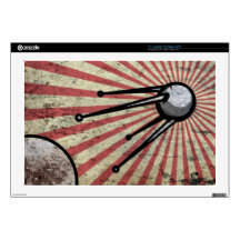 Retro satellite skin for 17" laptop 