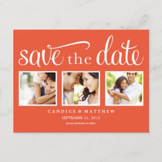 RETRO | SAVE THE DATE ANNOUNCEMENT POSTCARD