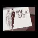 Retro Save the date postcards