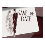 Retro Save the date Postcards