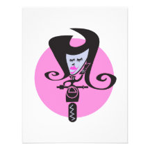 retro scooter biker chic invitation