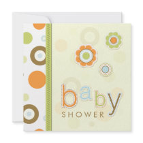 Retro Scrapbook Baby Shower invitation
