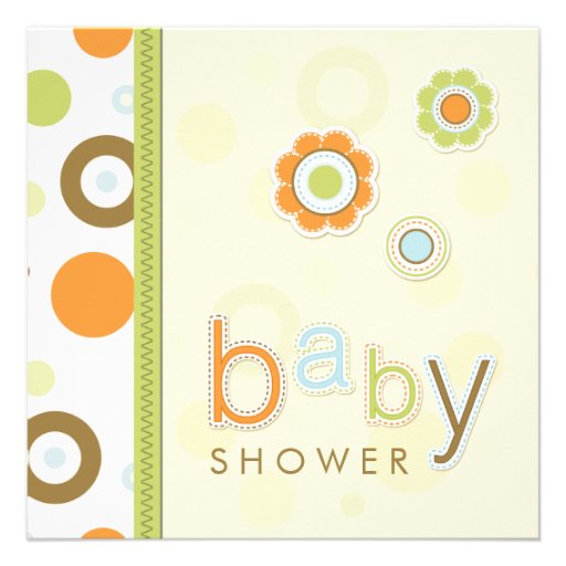 Retro Scrapbook Baby Shower invitation