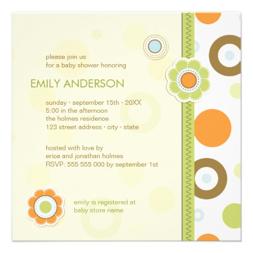 Retro Scrapbook Baby Shower invitation