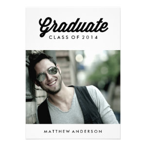 Retro Script | Graduation Party Invitation