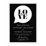 RETRO SCRIPT LOVE SPEECH BUBBLE WEDDING INVITATION RETRO SCRIPT LOVE SPEECH BUBBLE WEDDING INVITATION