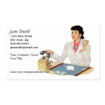 Retro Secretary Business Cards