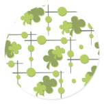 Retro Shamrocks stickers