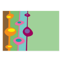 retro shapes business card