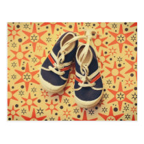 Retro Shoes postcard postcards
