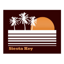 Retro Siesta Key Postcard
