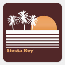 Retro Siesta Key Stickers