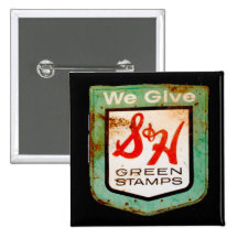 Retro Sign Pinback Buttons
