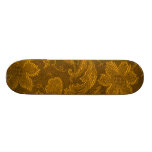Retro Sissy Vintage Mustard Yellow Gold Skateboard