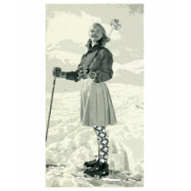RETRO SKI GIRL SPORT t-shirts