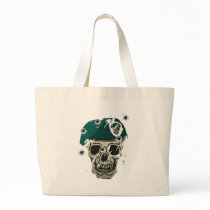 Retro skull and beret military motif bag