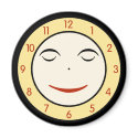 Retro Sleepy Clock Face magnets