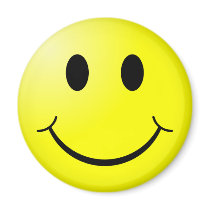 Retro Smiley Refrigerator Magnet