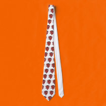 retro smoking devil face ties