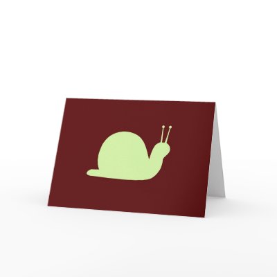 Retro Snail - Blank  Greeting Card by royals