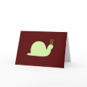 Retro Snail - Blank  cards