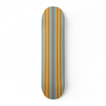 retro snappy stripe pattern skate board deck