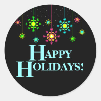 Happy Holidays Stickers | Zazzle