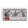 Retro Snowflakes Photo Card Trio