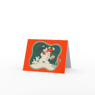 Retro Snowman card
