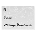 Retro Snowman Gift Tag Business Card Template