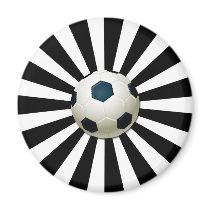 RETRO SOCCER BALL REFRIGERATOR MAGNET
