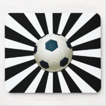 RETRO SOCCER BALL MOUSE PAD