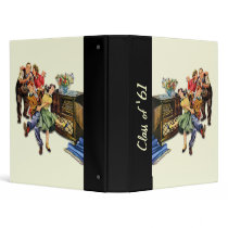 Retro Sock Hop Class of - Customizable Vinyl Binders